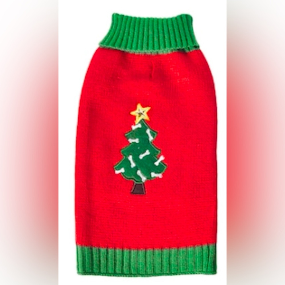 Holiday Living Red Dog Pet Sweater